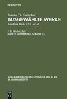 Buchcover Johann Ch. Gottsched: Ausgewählte Werke / Kommentar zu Band 1-4
