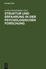 Buchcover Struktur und Erfahrung in der psychologischen Forschung