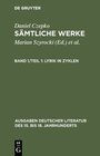 Buchcover Daniel Czepko: Sämtliche Werke / Lyrik in Zyklen