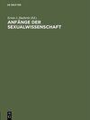 Buchcover Anfänge der Sexualwissenschaft