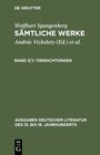 Buchcover Wolfhart Spangenberg: Sämtliche Werke / Tierdichtungen