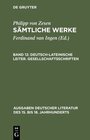 Buchcover Philipp von Zesen: Sämtliche Werke / Deutsch-lateinische Leiter. Gesellschaftsschriften