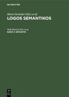 Buchcover Logos Semantikos / Semantik