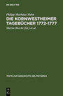 Buchcover Die Kornwestheimer Tagebücher 1772-1777