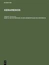Buchcover Kerameikos / Die Eckterrasse an der Gräberstrasse des Kerameikos