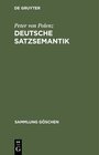 Buchcover Deutsche Satzsemantik