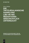 Buchcover Die Tritojesajanische Sammlung (Jes 56–66) redaktionsgeschichtlich untersucht