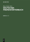 Buchcover Deutsches Fremdwörterbuch / U - Z