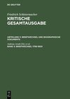 Buchcover Friedrich Schleiermacher: Kritische Gesamtausgabe. Briefwechsel und... / Briefwechsel 1799–1800