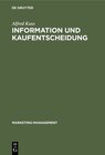 Buchcover Information und Kaufentscheidung