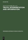 Buchcover Truth, Interpretation and Information