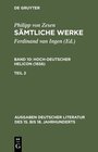 Buchcover Philipp von Zesen: Sämtliche Werke. Hoch-deutscher Helikon (1656) / Deutscher Helikon. Zweiter Teil
