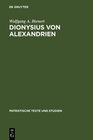 Buchcover Dionysius von Alexandrien