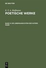 Buchcover E. T. A. Hoffmann: Poetische Werke / Die Lebensansichten des Katers Murr