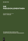 Buchcover Die Pseudoklementinen / Homilien