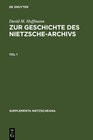 Buchcover Zur Geschichte des Nietzsche-Archivs