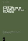 Buchcover Basic Aspects of Language in Human Relations