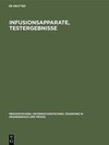 Buchcover Infusionsapparate, Testergebnisse
