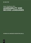 Buchcover Learnability and second languages
