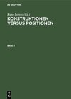 Buchcover Konstruktionen versus Positionen