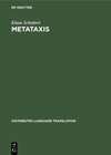 Buchcover Metataxis