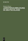 Buchcover Juristenausbildung in Deutschland
