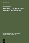 Buchcover Die Deutschen und ihr Rechtsstaat