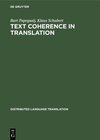 Buchcover Text Coherence in Translation