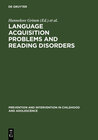 Buchcover Language acquisition problems and reading disorders