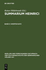 Buchcover Summarium Heinrici / Wortschatz