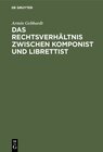 Buchcover Das Rechtsverhältnis zwischen Komponist und Librettist
