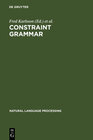 Buchcover Constraint Grammar