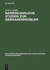 Buchcover Namenkundliche Studien zum Germanenproblem