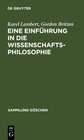 Buchcover Eine Einführung in die Wissenschaftsphilosophie