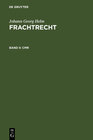 Buchcover Johann Georg Helm: Frachtrecht / CMR
