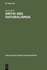 Buchcover Kritik des Naturalismus