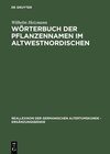 Buchcover Wörterbuch der Pflanzennamen im Altwestnordischen