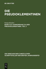 Buchcover Die Pseudoklementinen / Konkordanz zu den Pseudoklementinen, Teil 2