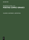 Buchcover Poetae Comici Graeci / Agathenor - Aristonymus