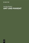 Buchcover Amt und Mandat