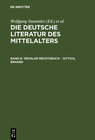 Buchcover Die deutsche Literatur des Mittelalters / 'Revaler Rechtsbuch' - Sittich, Erhard