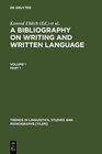 Buchcover A Bibliography on Writing and Written Language