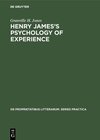 Buchcover Henry James’s Psychology of Experience