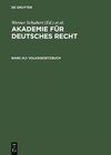 Buchcover Akademie für Deutsches Recht / Volksgesetzbuch