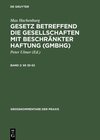Buchcover Max Hachenburg: Gesetz betreffend die Gesellschaften mit beschränkter Haftung (GmbHG) / §§ 35–52