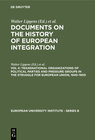 Buchcover Documents on the History of European Integration / Transnational Organizations of Political Parties and Pressure Groups 