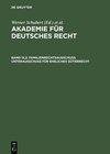 Buchcover Akademie für Deutsches Recht / Familienrechtsausschuß. Unterausschuß für eheliches Güterrecht