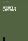 Buchcover Lexikon des Arztrechts