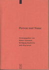 Buchcover Person und Name
