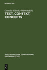 Buchcover Text, Context, Concepts